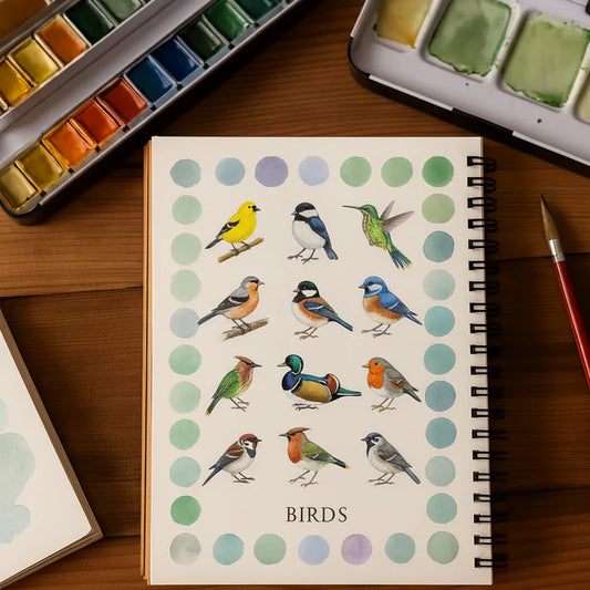 Komplett set för akvarellmålning