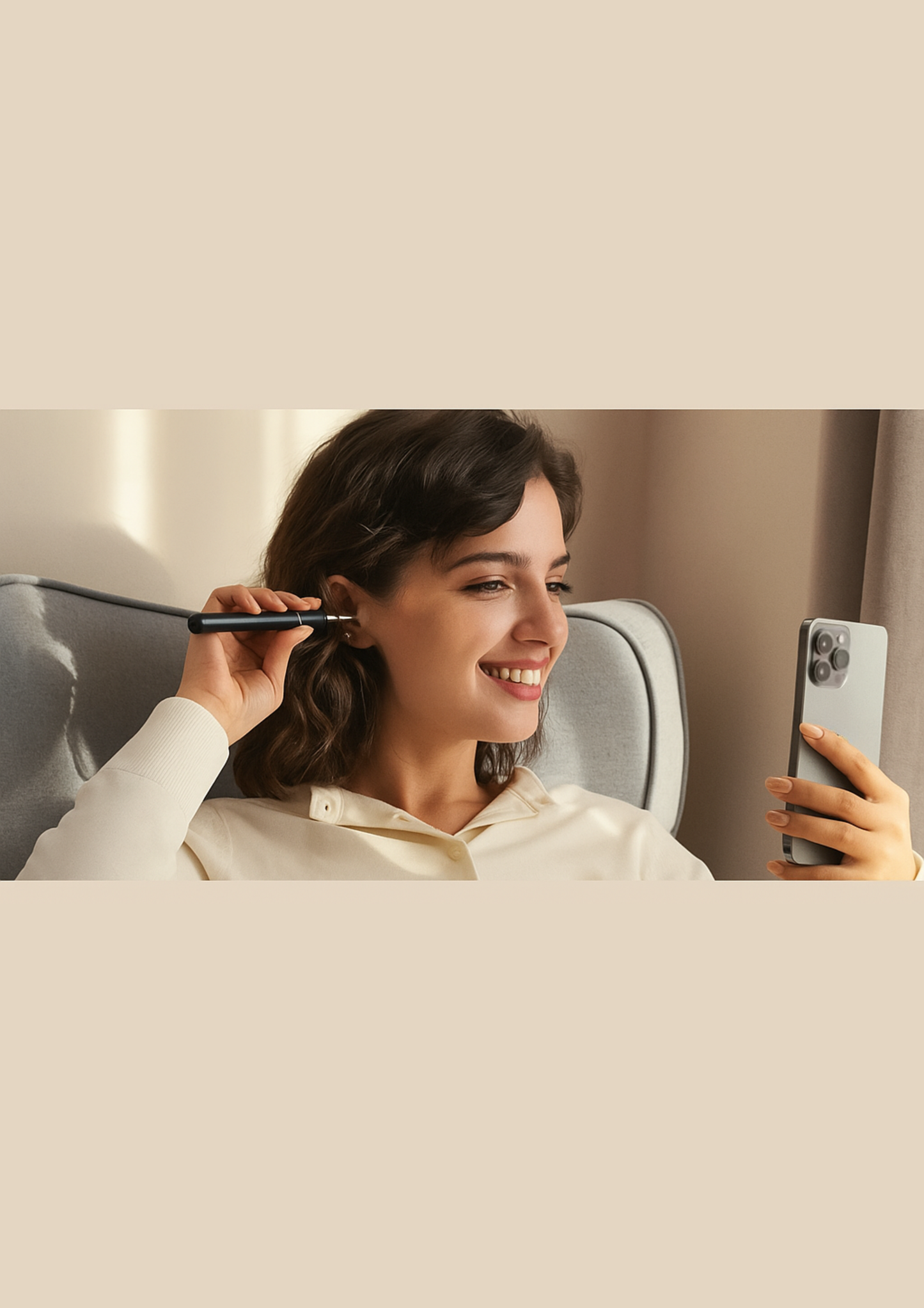 öronvaxrengörare med kamera