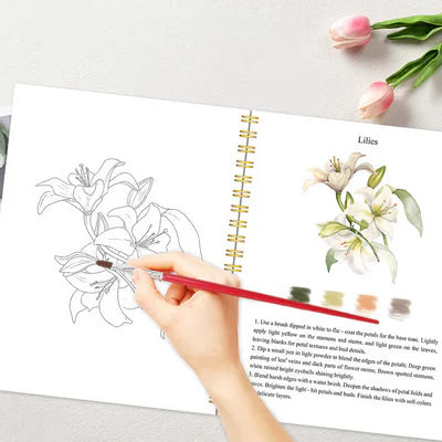 Komplett set för akvarellmålning