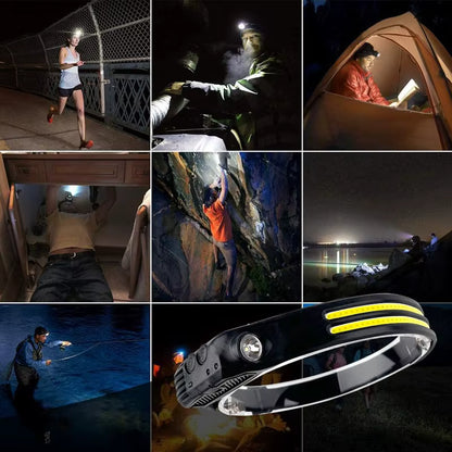 Stark pannlampa med sensor